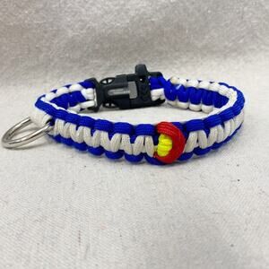 Colorado flag theme‎ ripcord dog collar 14 inches/medium